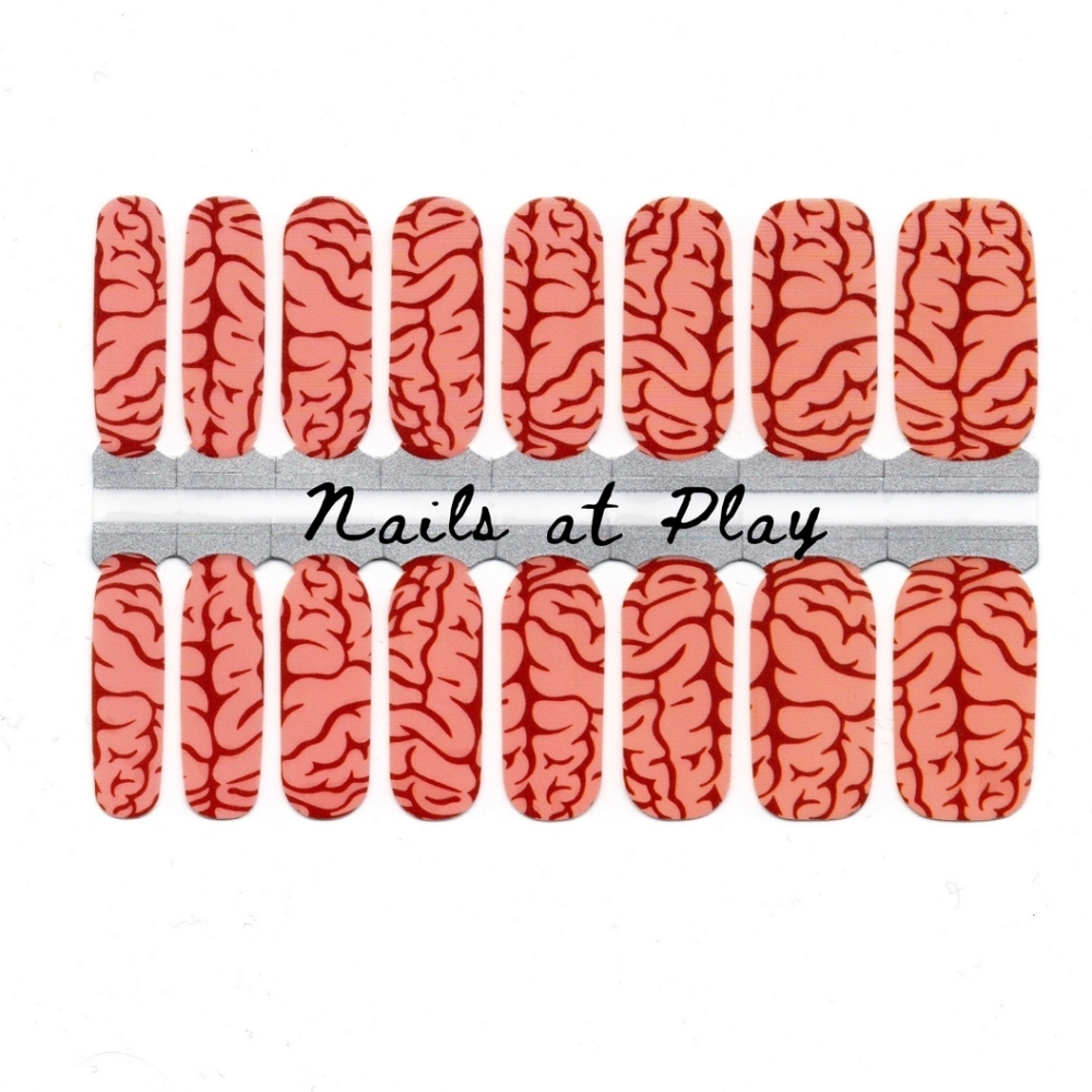 5 for $15 Nail Wraps- Brains